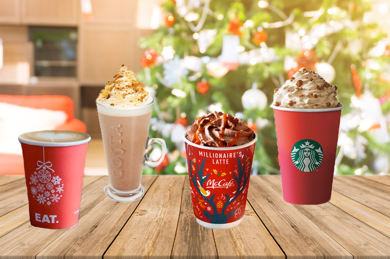 Festive hot drinks loaded with sugar and calories